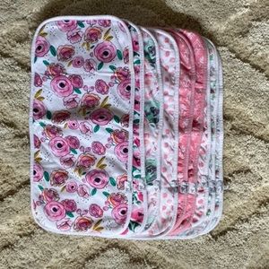 Copper Pearl girls’ burp cloths